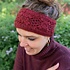 Sjaal met Verhaal Headband Granny Square bordeaux