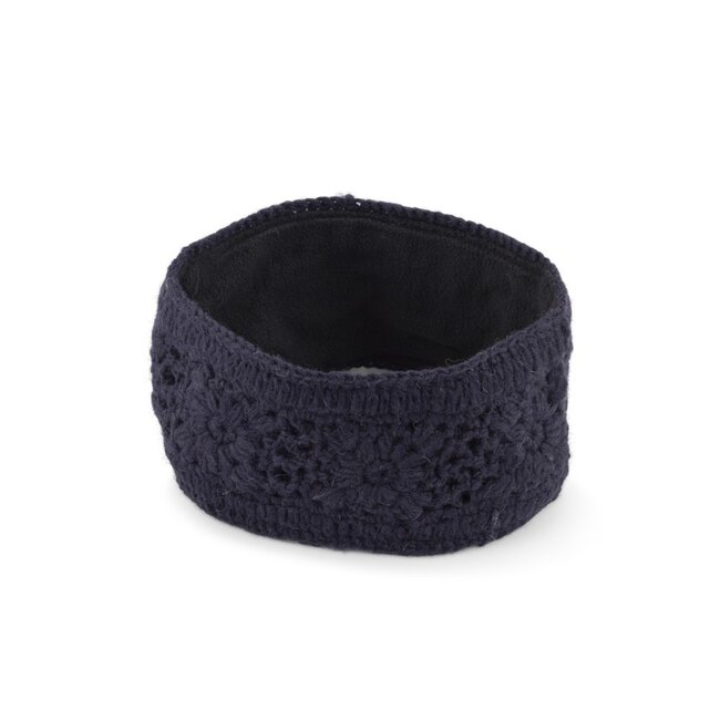 Headband Granny Square dark blue