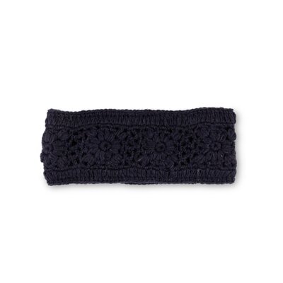 Sjaal met Verhaal Headband Granny Square dark blue