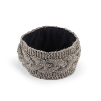 Sjaal met Verhaal Headband  Cable taupe