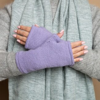 Sjaal met Verhaal Handwarmer Cosy unisex lilac