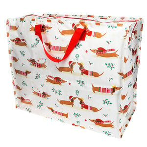 Rex London Jumbo bag Festive Sausage Dog