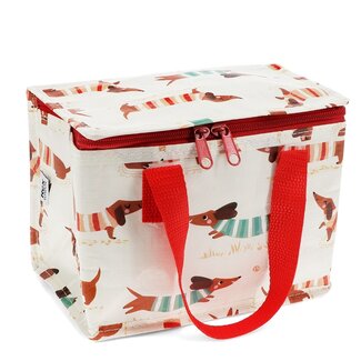 Rex London Lunch bag Sausage Dog ivory