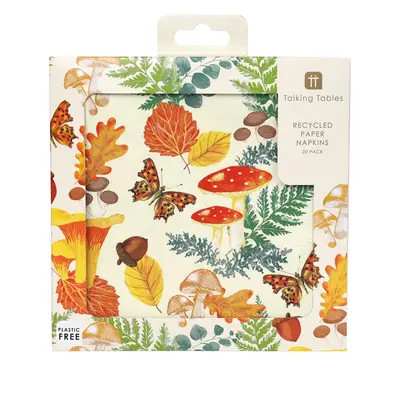 Talking Tables Paper Napkins Eco Midnight Forest Autumn 20-Pack