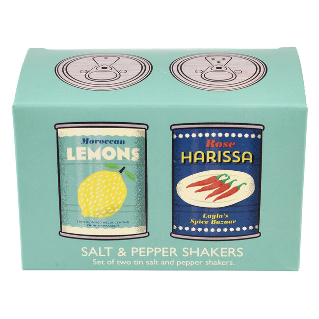 Salt and Pepper Shakers Lemons and Harissa Set of 2