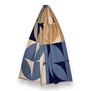 Pure & Cozy Schal Cashmere Mix Retro beige/denim