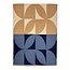 Schal Cashmere Mix Retro beige/denim