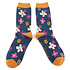 Miss Sparrow Socken Bamboo Cute Daisy navy