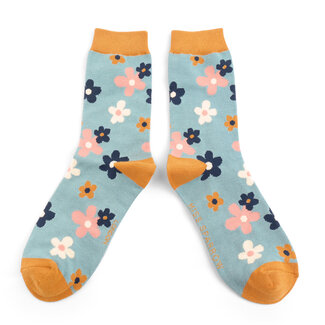 Miss Sparrow Socks Bamboo Cute Daisy duck egg