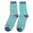 Männer-Socken Bamboo Skiing teal