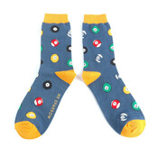 Miss Sparrow Männer-Socken Bamboo Pool Balls navy