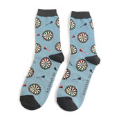 Miss Sparrow Männer-Socken Bamboo Dart Boards denim