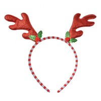 Clayre & Eef Haarband Christmas Red Antler