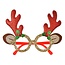 Clayre & Eef Glasses Christmas Red Antler