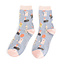 Socks Bamboo Party Cats denim