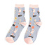 Miss Sparrow Socks Bamboo Party Cats denim