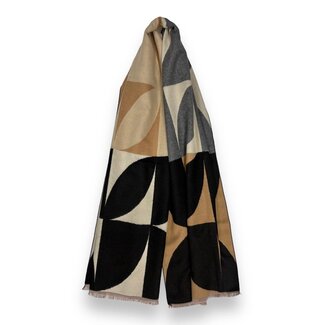 Pure & Cozy Schal Cashmere Mix Retro blacca