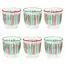 Glas Tumbler Bright-Striped red/green