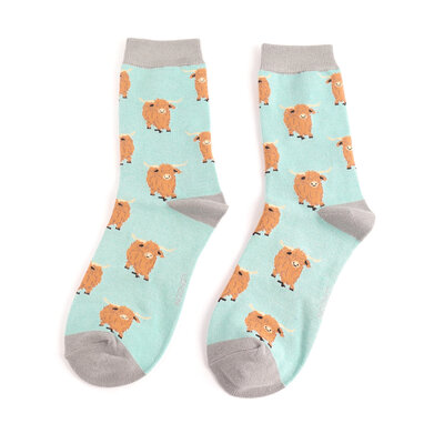 Miss Sparrow Socken Bamboo Highland Herd Duck Egg
