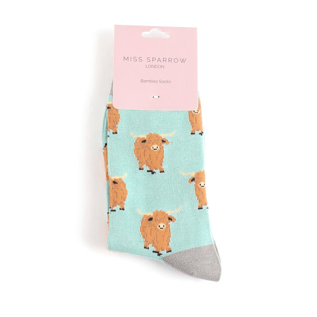 Socks Bamboo Highland Herd Duck Egg