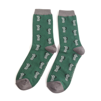 Miss Sparrow Männer-Socken Bamboo Cafetiere Green