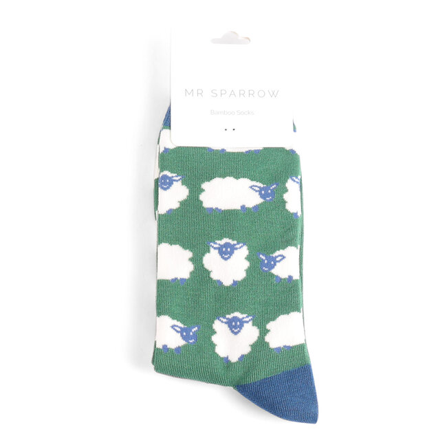 Männer-Socken Bamboo Happy Sheep Green