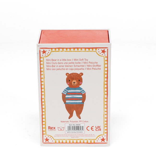 Mini bear in a little box