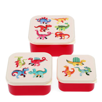 Rex London Snack Boxes Baby Dinos