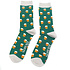 Miss Sparrow Mens Socks Bamboo Beer green