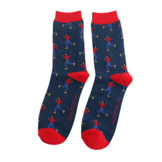 Miss Sparrow Mens Socks Bamboo Jogging navy