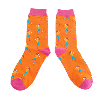 Miss Sparrow Socks Bamboo Jogging orange