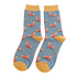 Miss Sparrow Socken Bamboo Skiing Sausage Dogs denim