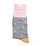 Socken Bamboo Skiing Sausage Dogs denim