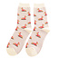 Miss Sparrow Socks Bamboo Skiing Sausage Dogs silver