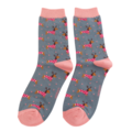 Miss Sparrow Socken Bamboo Xmas Sausage Dogs denim