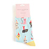 Miss Sparrow Socks Bamboo Party Cats powder blue