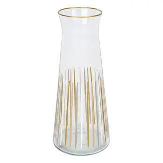 Talking Tables Glass Carafe Striped white/gold