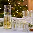 Glass Carafe Striped white/gold