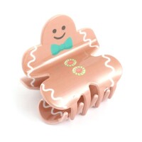 Red Cuckoo Hair Claw Clip Gingerbread