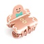 Red Cuckoo Hair Claw Clip Gingerbread