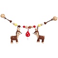 Sindibaba Stroller chain Deer brown with rattle