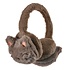 Clayre & Eef Ear Warmers Kids Cats brown