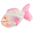 Red Cuckoo Hair Claw Clip Fish pink