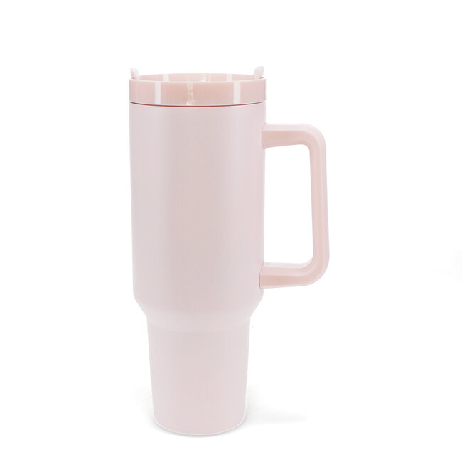 Travel Tumbler with handle 1,2 LTR light pink