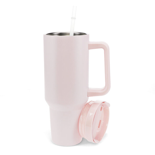 Travel Tumbler with handle 1,2 LTR light pink
