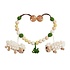 Sindibaba Stroller chain with rattle Sheep (organic cotton)