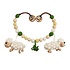 Sindibaba Stroller chain with rattle Sheep (organic cotton)