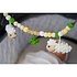Sindibaba Stroller chain with rattle Sheep (organic cotton)