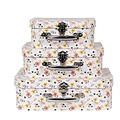 Clayre & Eef Köfferchen Daisies Set of 3