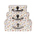 Clayre & Eef Köfferchen Daisies Set of 3